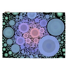 An Abstract Background Consisting Of Pastel Colored Circle Cosmetic Bag (xxl)  by Simbadda