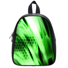 Abstract Background Green School Bags (small)  by Simbadda