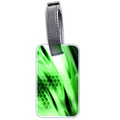 Abstract Background Green Luggage Tags (two Sides) by Simbadda