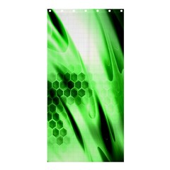 Abstract Background Green Shower Curtain 36  X 72  (stall)  by Simbadda