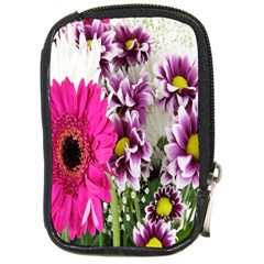 Purple White Flower Bouquet Compact Camera Cases by Simbadda
