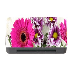 Purple White Flower Bouquet Memory Card Reader With Cf