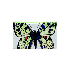 A Colorful Butterfly Image Cosmetic Bag (xs) by Simbadda