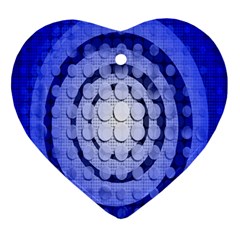 Abstract Background Blue Created With Layers Ornament (Heart)