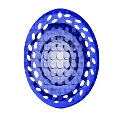 Abstract Background Blue Created With Layers Ornament (Oval Filigree)