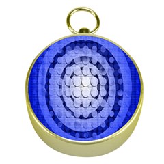 Abstract Background Blue Created With Layers Gold Compasses