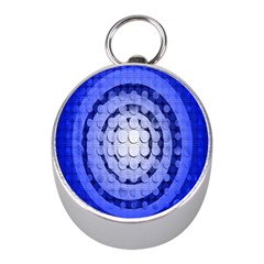 Abstract Background Blue Created With Layers Mini Silver Compasses