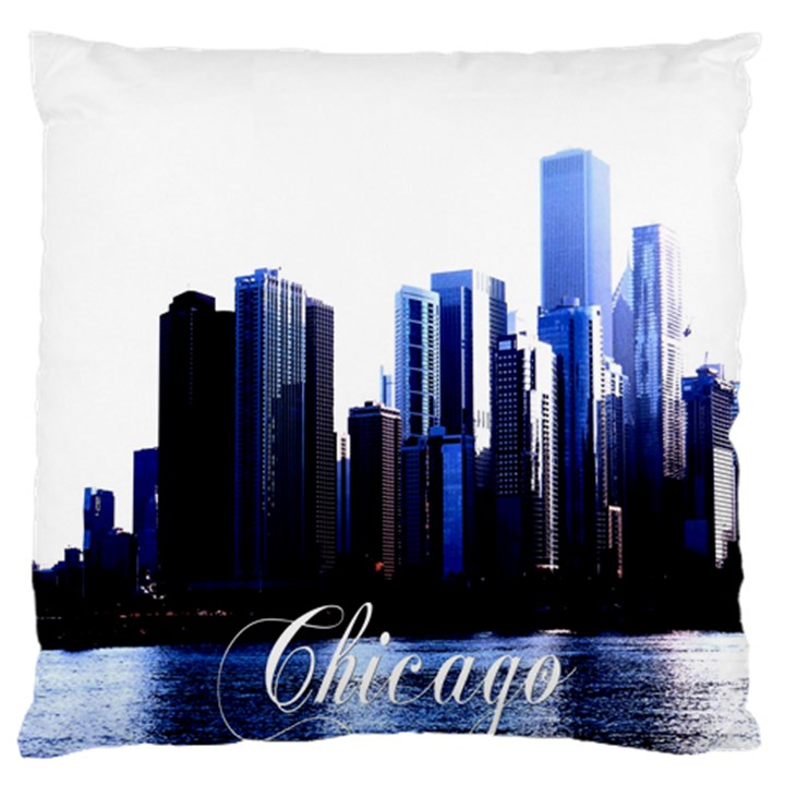 Abstract Of Downtown Chicago Effects Large Cushion Case (One Side)