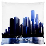 Abstract Of Downtown Chicago Effects Large Flano Cushion Case (Two Sides) Front