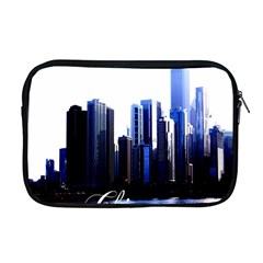 Abstract Of Downtown Chicago Effects Apple Macbook Pro 17  Zipper Case by Simbadda