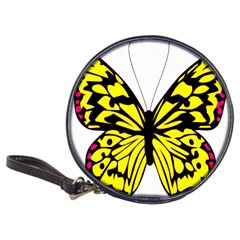 Yellow A Colorful Butterfly Image Classic 20-CD Wallets