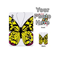 Yellow A Colorful Butterfly Image Playing Cards 54 (Mini) 