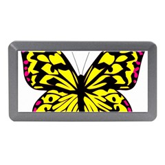 Yellow A Colorful Butterfly Image Memory Card Reader (Mini)