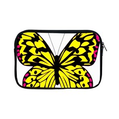 Yellow A Colorful Butterfly Image Apple Ipad Mini Zipper Cases by Simbadda