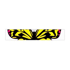 Yellow A Colorful Butterfly Image Flano Scarf (mini) by Simbadda