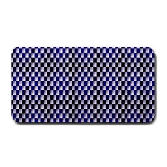 Squares Blue Background Medium Bar Mats by Simbadda