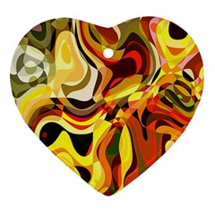 Colourful Abstract Background Design Ornament (heart) by Simbadda