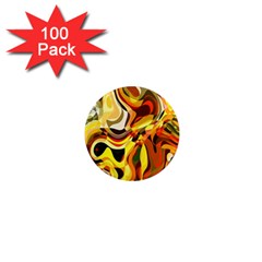 Colourful Abstract Background Design 1  Mini Magnets (100 Pack) 