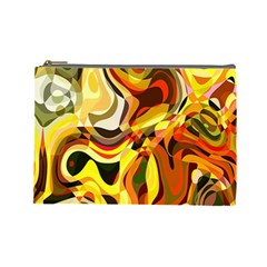Colourful Abstract Background Design Cosmetic Bag (large)  by Simbadda