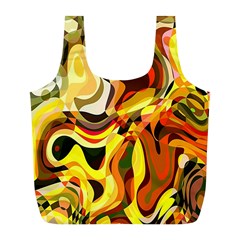 Colourful Abstract Background Design Full Print Recycle Bags (l)  by Simbadda