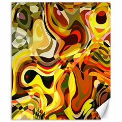 Colourful Abstract Background Design Canvas 8  X 10  by Simbadda
