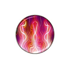 Fire Flames Abstract Background Hat Clip Ball Marker (4 Pack)