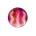 Fire Flames Abstract Background Hat Clip Ball Marker (4 pack) Front