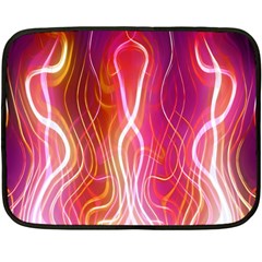 Fire Flames Abstract Background Fleece Blanket (mini) by Simbadda