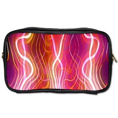 Fire Flames Abstract Background Toiletries Bags by Simbadda