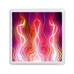 Fire Flames Abstract Background Memory Card Reader (square)  by Simbadda