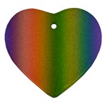 Colorful Stipple Effect Wallpaper Background Ornament (Heart) Front