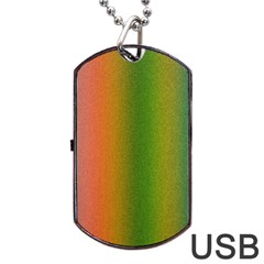 Colorful Stipple Effect Wallpaper Background Dog Tag Usb Flash (two Sides) by Simbadda