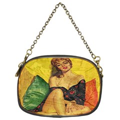 Pin Up Girl  Chain Purses (one Side)  by Valentinaart