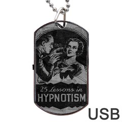 Vintage Hypnotism Dog Tag USB Flash (Two Sides)