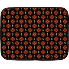 Dollar Sign Graphic Pattern Double Sided Fleece Blanket (mini)  by dflcprints