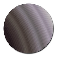 Fractal Background With Grey Ripples Round Mousepads by Simbadda