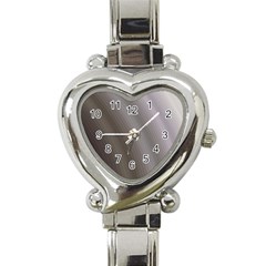 Fractal Background With Grey Ripples Heart Italian Charm Watch by Simbadda