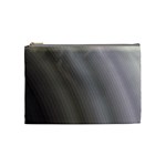 Fractal Background With Grey Ripples Cosmetic Bag (Medium)  Front