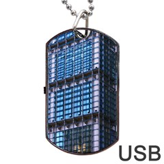 Modern Business Architecture Dog Tag Usb Flash (two Sides) by Simbadda