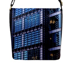 Modern Business Architecture Flap Messenger Bag (l)  by Simbadda