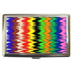Colorful Liquid Zigzag Stripes Background Wallpaper Cigarette Money Cases by Simbadda