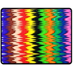 Colorful Liquid Zigzag Stripes Background Wallpaper Fleece Blanket (medium)  by Simbadda