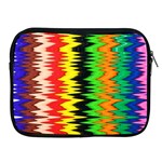 Colorful Liquid Zigzag Stripes Background Wallpaper Apple iPad 2/3/4 Zipper Cases Front