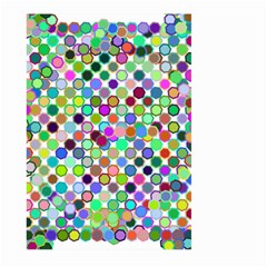 Colorful Dots Balls On White Background Large Garden Flag (two Sides) by Simbadda