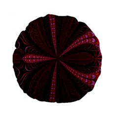 Red Ribbon Effect Newtonian Fractal Standard 15  Premium Round Cushions by Simbadda