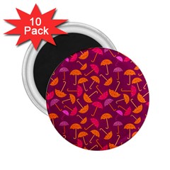 Umbrella Seamless Pattern Pink Lila 2 25  Magnets (10 Pack)  by Simbadda