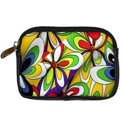 Colorful Textile Background Digital Camera Cases by Simbadda