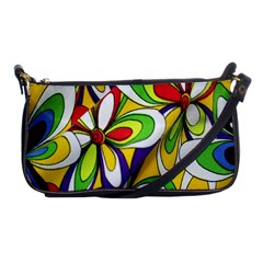 Colorful Textile Background Shoulder Clutch Bags by Simbadda