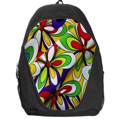 Colorful Textile Background Backpack Bag by Simbadda