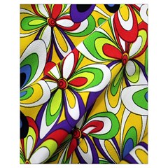 Colorful Textile Background Drawstring Bag (small) by Simbadda